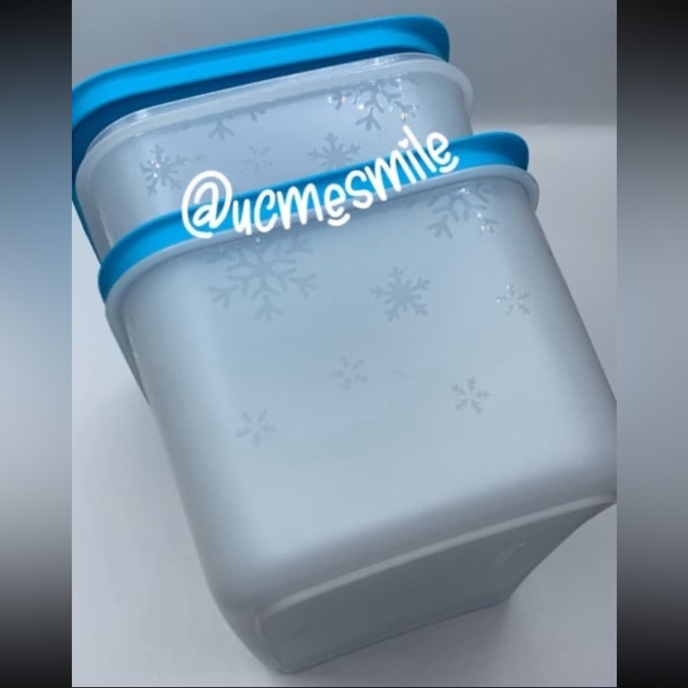 Tupperware Freezer Mates Plus Snowflake Container Set - Picture 5 of 6